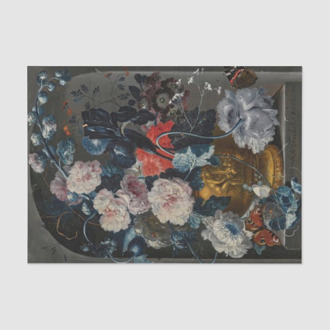 Still Life by Johann Baptist Drechsler Tissue Paper (Front)