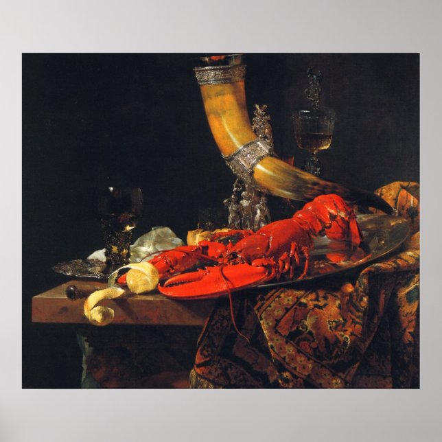 Still life by Willem Kalf Poster (Front)