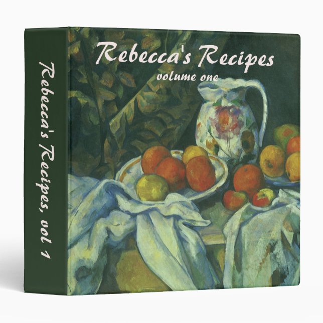 Still Life, Curtain and Pitcher by Paul Cezanne Binder (Front/Spine)