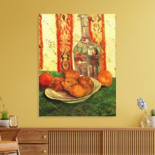 Still Life Decanter and Lemons by Vincent van Gogh Canvas Print