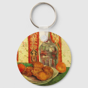 Still Life Decanter and Lemons by Vincent van Gogh Keychain
