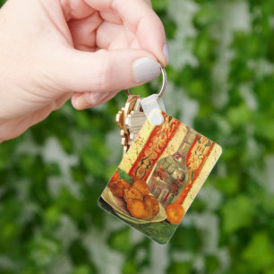 Still Life Decanter and Lemons by Vincent van Gogh Keychain