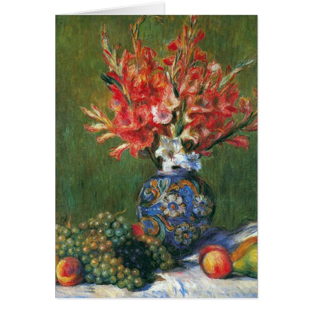 Still Life Flowers and Fruit by Pierre Renoir (Front)