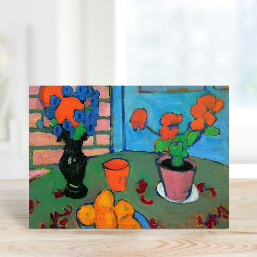 Still Life Flowers and Oranges  von Jawlensky Card