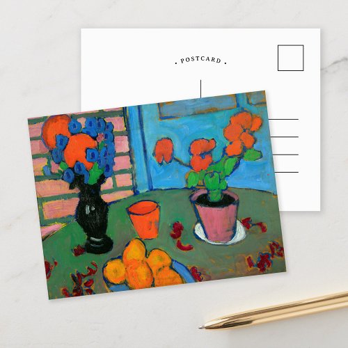 Still Life Flowers and Oranges  von Jawlensky Postcard