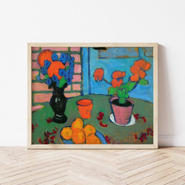 Still Life Flowers and Oranges | von Jawlensky Poster (Creator Uploaded)