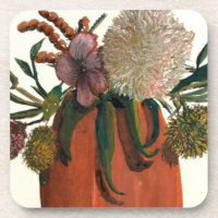 Still Life Flowers Drink Coaster