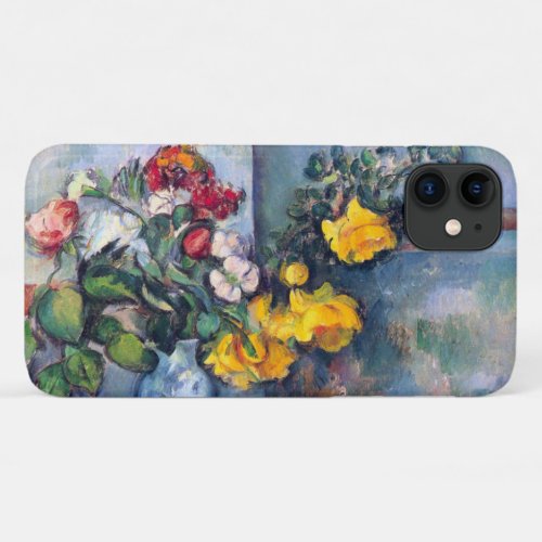 Still Life Flowers in a Vase By Paul Cezanne iPhone 11 Case