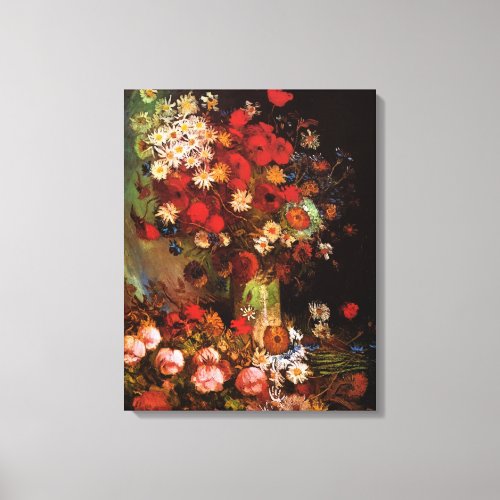 Still Life Flowers in a Vase by Vincent van Gogh Canvas Print