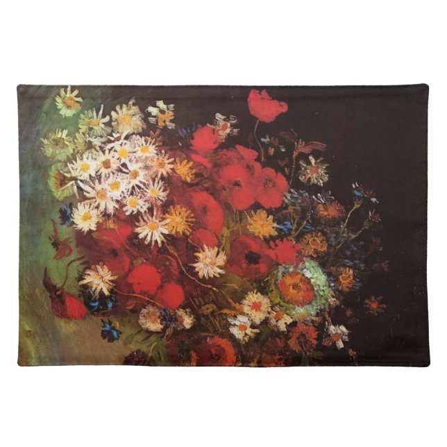 Still Life Flowers in a Vase by Vincent van Gogh Cloth Placemat (Front)