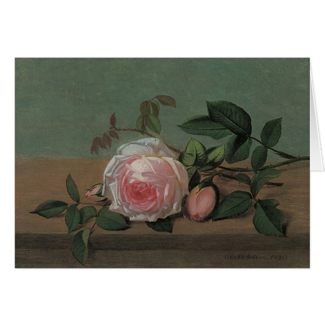 Still Life Flowers on a Ledge by Otto Ottesen (Front Horizontal)