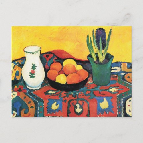 Still life Fruits Hyacinth August Macke Postcard