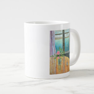 Still Life in Window with Camellia 2012 Giant Coffee Mug