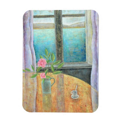 Still Life in Window with Camellia 2012 Magnet