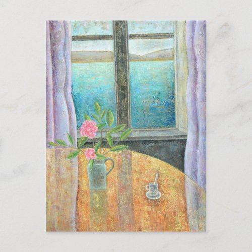 Still Life in Window with Camellia 2012 Postcard