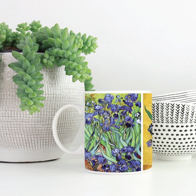 Still Life Irises Floral Van Gogh Coffee Mug (Creator Uploaded)