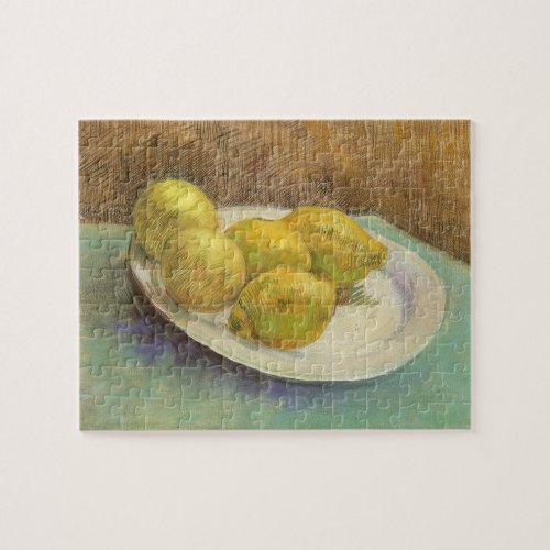 Still Life Lemons on a Plate by Vincent van Gogh Jigsaw Puzzle