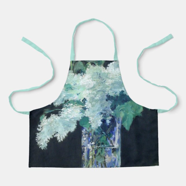 Still Life Lilac Bouquet by Manet Impressionist Apron (Front)