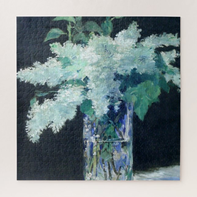 Still Life Lilac Bouquet by Manet Impressionist Jigsaw Puzzle (Vertical)