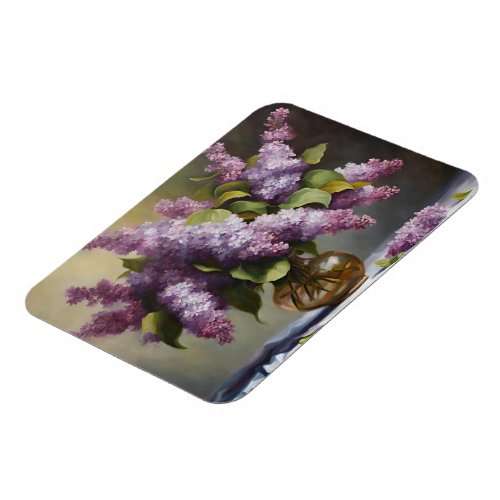 Still Life Lilac Flowers Magnet