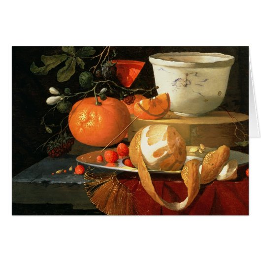 Still life of an orange cards (Front Horizontal)
