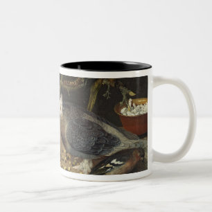 Still Life of Birds and Insects, 1637 Two-Tone Coffee Mug