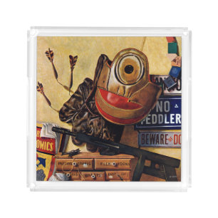 Still Life of Boys Toys Acrylic Tray