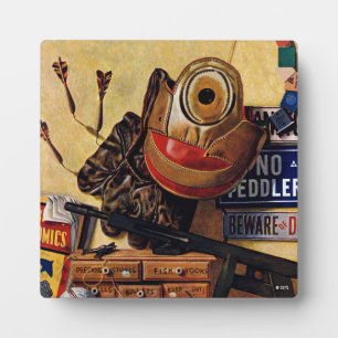 Still Life of Boys Toys Plaque