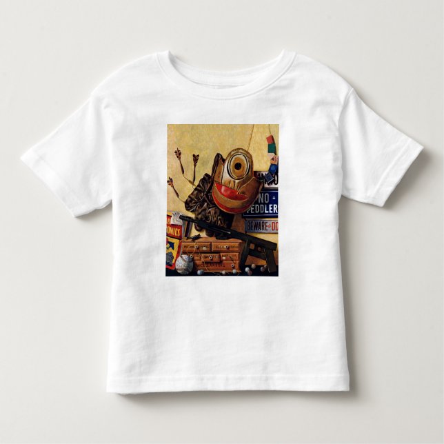 Still Life of Boys Toys Toddler T-shirt (Front)