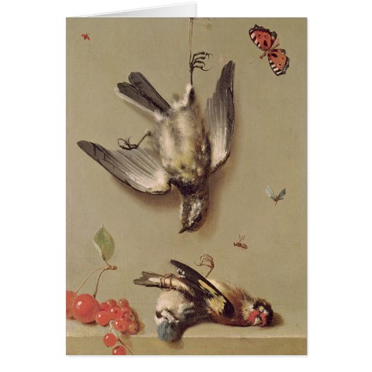 Still Life of Dead Birds and Cherries, 1712 (Front)
