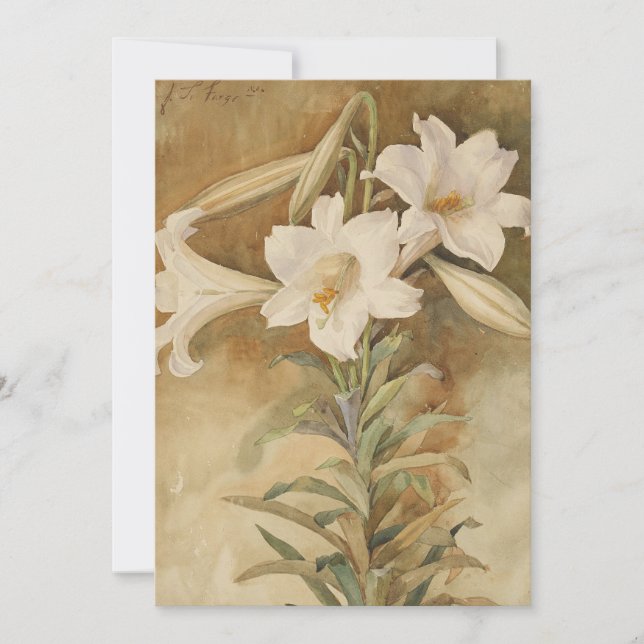 Still Life of Easter Lilies | John La Farge (Front)