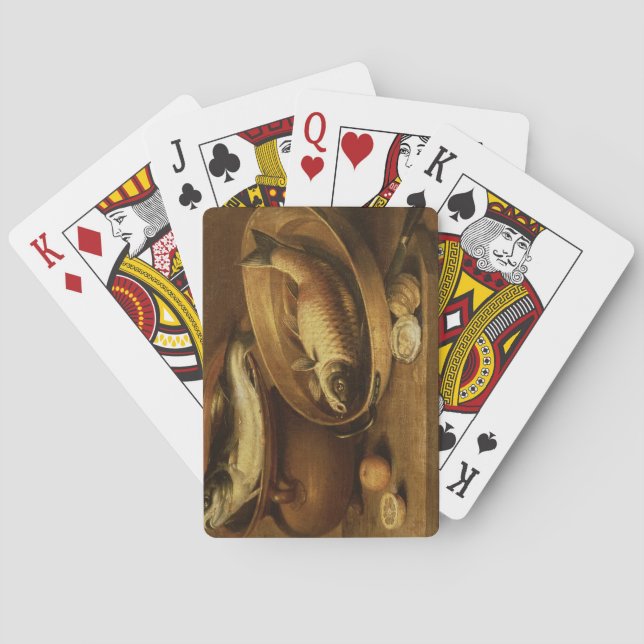 Still Life of Fish and Lemons Poker Cards (Back)