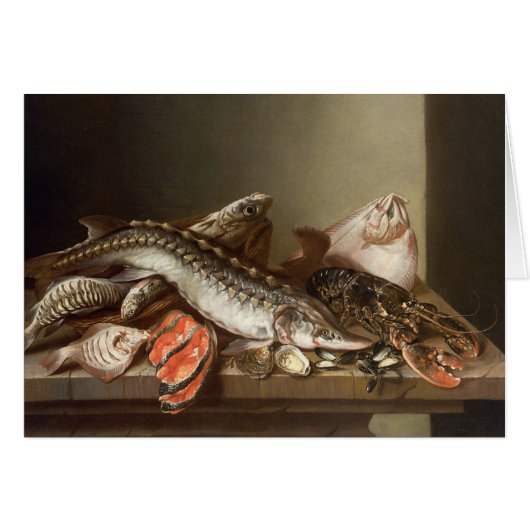 Still Life of Fish on a Table Cards (Front Horizontal)