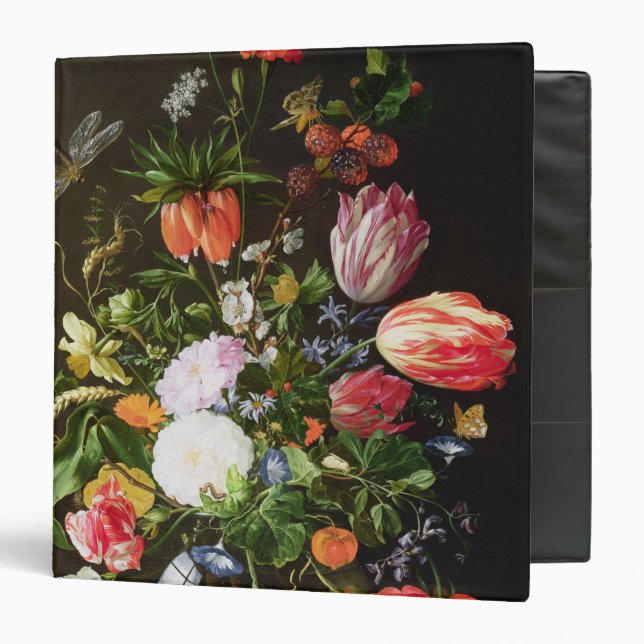 Still Life of Flowers 3 Ring Binder (Front/Inside)
