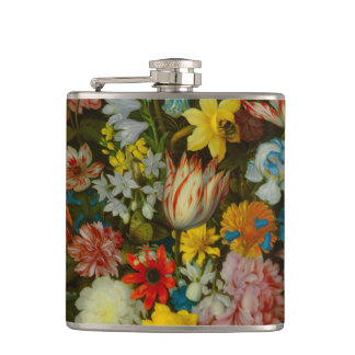 Still Life of Flowers in a Wan-Li Vase Flask