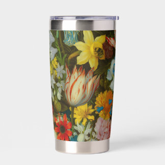Still Life of Flowers in a Wan-Li Vase Insulated Tumbler
