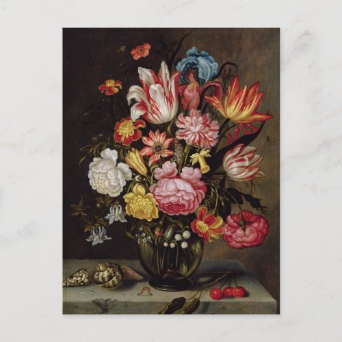 Still Life of Flowers in an Ovoid Vase Postcard