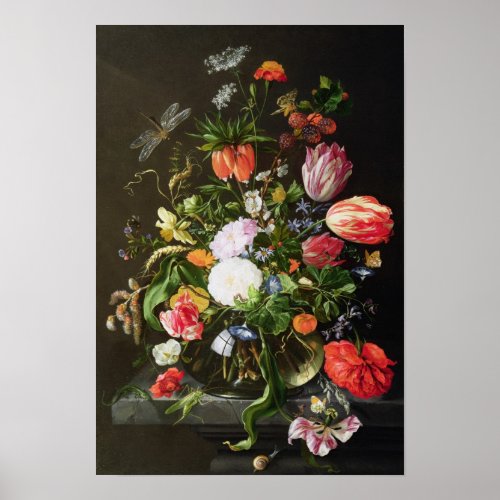 Still Life of Flowers Poster