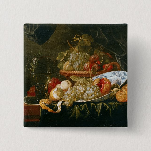 Still Life of Fruit Button (Front)