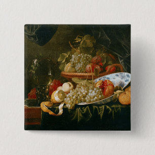 Still Life of Fruit Button