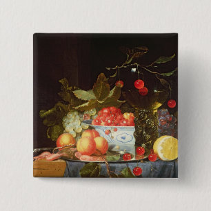 Still Life of Fruit Button