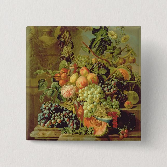 Still Life of Fruit Button (Front)