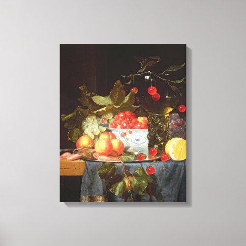 Still Life of Fruit Canvas Print