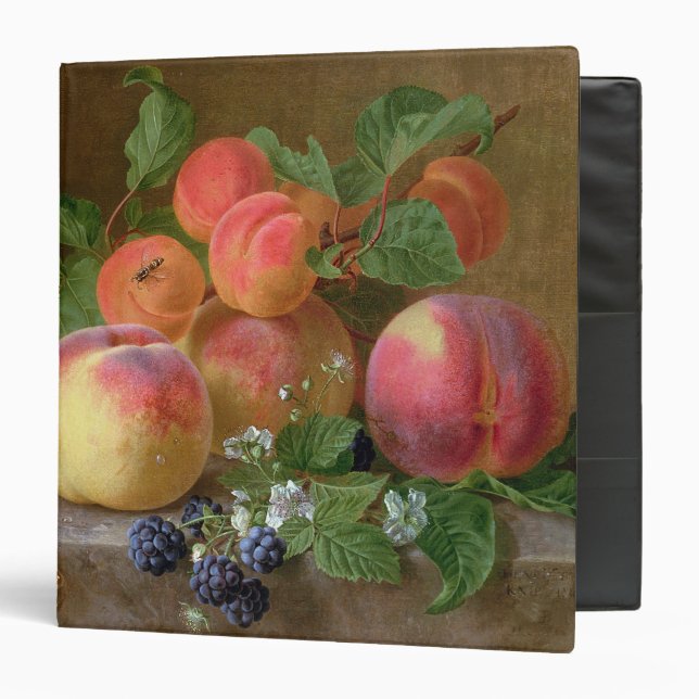 Still Life of Peaches Binder (Front/Inside)