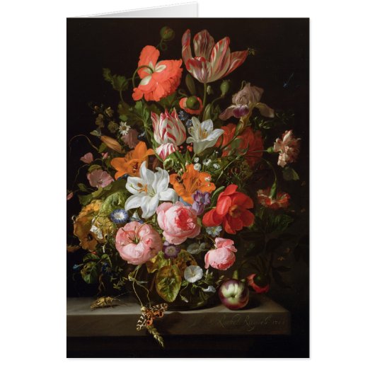 Still life of roses  lilies, tulips (Front)
