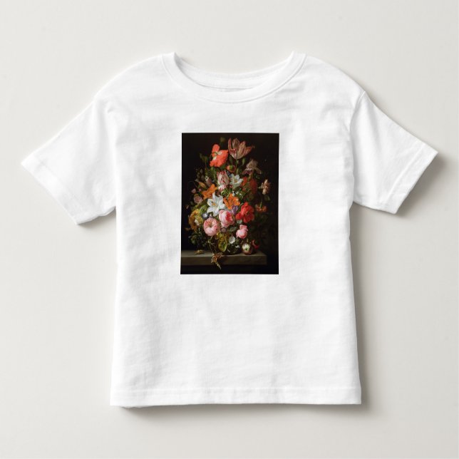 Still life of roses  lilies, tulips toddler t-shirt (Front)