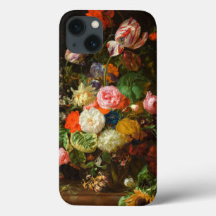 Still life of roses, tulips, a sunflower, 1710 iPhone 13 case