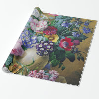 Still Life of Summer Flowers Wrapping Paper