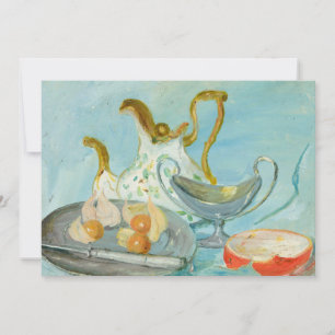 Still Life on a Blue Background Tadeusz Makowski