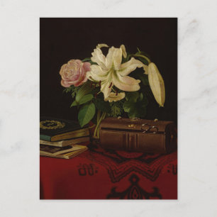 Still Life on a Lady's Worktable by von Wright Postcard